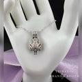 Lotus Cage Necklace with Custom Bead