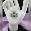 Dragonfly Cage Necklace with Custom Bead